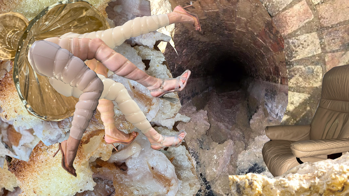 Et grafisk bilde av et fettberg og noen ben